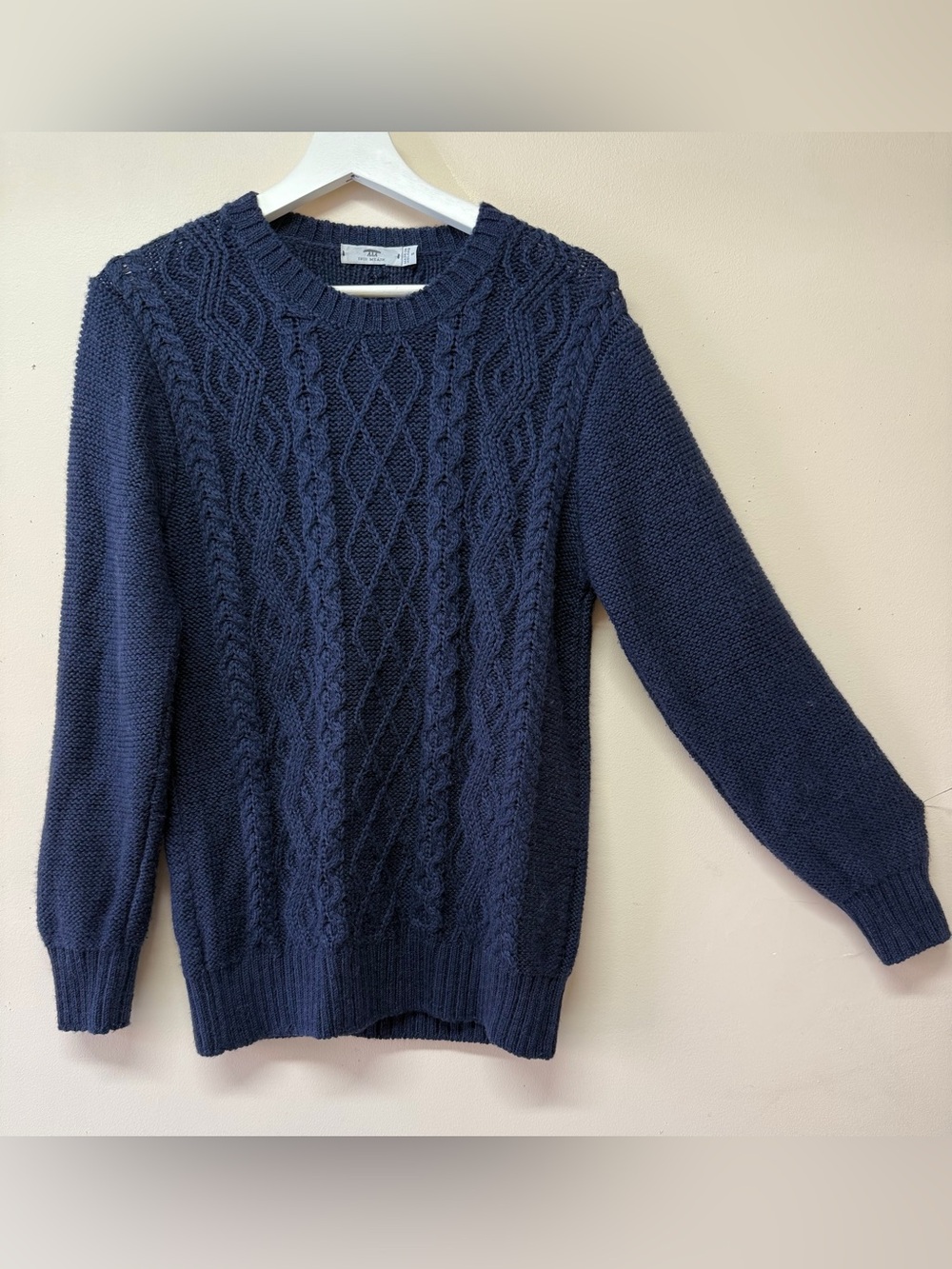 Inis Meain Aran Alpaca & Silk Sweater Sz S